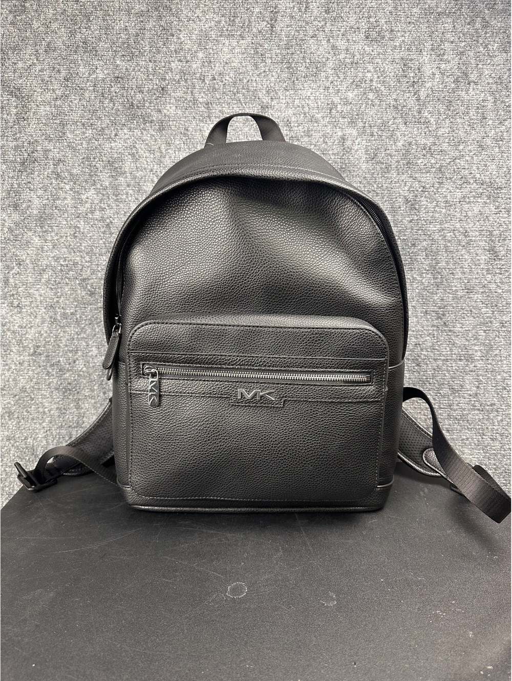 Michael Kors Black Leather Backpack
